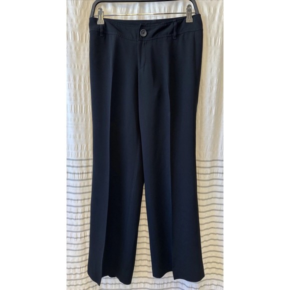 BANANA‎ REPUBLIC Womens 4P Pants Martin Fit Trousers Wide flare Leg Low Rise - Picture 1 of 13